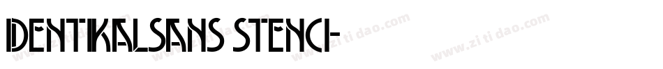 IdentikalSans Stenci字体转换